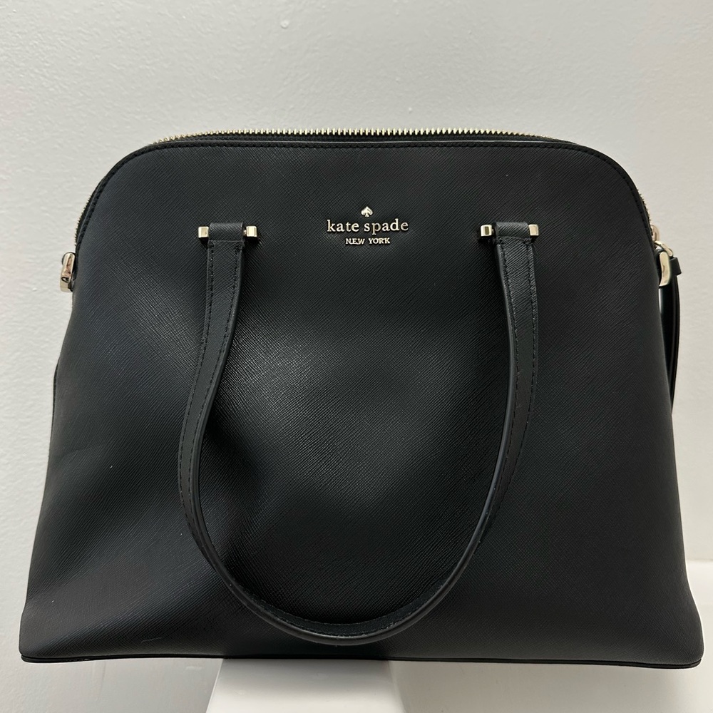 Kate Spade Black Handbag with gold hardware. Crossbody Strap included.